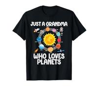 Solo una abuela que ama el amante del espacio del sistema Camiseta