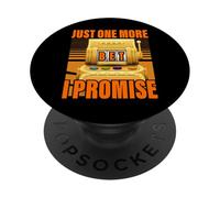 Solo una apuesta más prometo Lucky Slot Machine Gambling PopSockets PopGrip Adhesivo