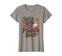 Solo una Chica a la Que le Encanta el café con Leche otoñal con Especias de Calabaza Camiseta