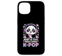 Solo una Chica a la Que le Encanta el K-Pop Kawaii Panda Drink Boba Music Carcasa para iPhone 13