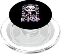 Solo una Chica a la Que le Encanta el K-Pop Kawaii Panda Drink Boba Music PopSockets PopGrip para MagSafe