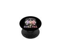 Solo una Chica a la Que le Encanta el té Boba Kawaii Bubble Drink Pastel PopSockets PopGrip Adhesivo