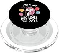 Solo una Chica a la Que le Encanta el Unicornio de Yes Days PopSockets PopGrip para MagSafe