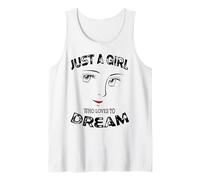 Solo una chica a la que le encanta soñar motivacional Camiseta sin Mangas