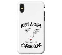 Solo una chica a la que le encanta soñar motivacional Carcasa para iPhone X/XS