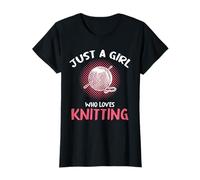 Solo una chica a la que le encanta tejer Camiseta