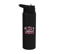Solo una chica a la que le encanta viajar | Wanderlust Globetrotter Stainless Steel Insulated Water Bottle