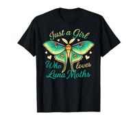 Solo una Chica a la Que le encantan Las polillas Luna Moths, Menta y Pastel. Camiseta