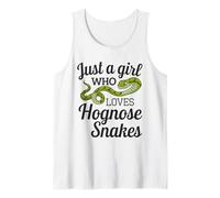 Solo una Chica a la Que le encantan Las Serpientes Nariz de Cerdo, Reptil, Linda Serpiente Camiseta sin Mangas