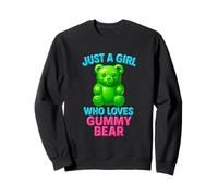Solo una Chica a la Que le encantan los Ositos de Goma, Divertidos Caramelos para niñas Sudadera