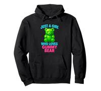 Solo una Chica a la Que le encantan los Ositos de Goma, Divertidos Caramelos para niñas Sudadera con Capucha