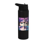 Solo una chica a la que realmente le encantan los cómics de manga de anime Stainless Steel Insulated Water Bottle
