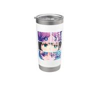 Solo una chica a la que realmente le encantan los cómics de manga de anime Vaso térmico de acero inoxidable de doble pared