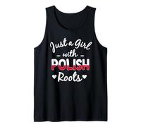 Solo Una Chica Con Raíces Polacas Polonia Chicas Camiseta sin Mangas