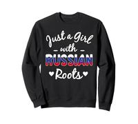Solo una chica con raíces rusas Orgullo ruso Sudadera
