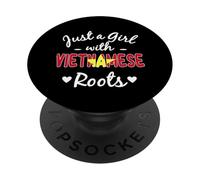 Solo una Chica con raíces vietnamitas Orgullo de la Herencia de Vietnam PopSockets PopGrip Adhesivo