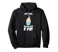 Solo una Chica Enamorada de KPOP Fangirl Korean Merch Sudadera con Capucha