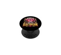Solo una Chica Enamorada de su Electricista Electricista Divertido PopSockets PopGrip Adhesivo