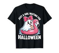 Solo una Chica Esperando a Halloween Ghost Floatie Camiseta