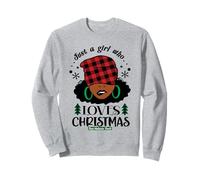 Solo una Chica Negra Que ama la Navidad, Linda señora Claus Negra Sudadera