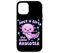 Solo una Chica Que ama a Axolotls Funny Kawaii Axolotl Lover Carcasa para iPhone 12/12 Pro