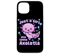 Solo una Chica Que ama a Axolotls Funny Kawaii Axolotl Lover Carcasa para iPhone 13