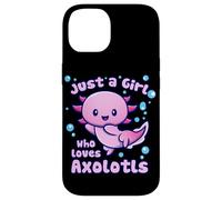 Solo una Chica Que ama a Axolotls Funny Kawaii Axolotl Lover Carcasa para iPhone 14