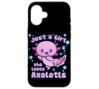 Solo una Chica Que ama a Axolotls Funny Kawaii Axolotl Lover Carcasa para iPhone 16