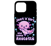 Solo una Chica Que ama a Axolotls Funny Kawaii Axolotl Lover Carcasa para iPhone 16 Pro MAX