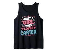 Solo una Chica Que ama a Carter, Linda Fan o Pareja de Carter Camiseta sin Mangas
