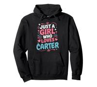 Solo una Chica Que ama a Carter, Linda Fan o Pareja de Carter Sudadera con Capucha