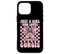 Solo una Chica Que ama a Corgis Pembroke Welsh Corgi Dog Carcasa para iPhone 16 Pro MAX