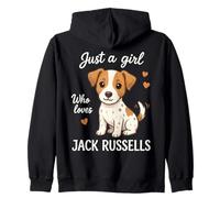Solo una Chica Que ama a Jack Russells Sudadera con Capucha