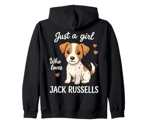 Solo una Chica Que ama a Jack Russells Sudadera con Capucha