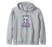 Sólo Una Chica Que Ama A La Chica Pandas Adolescente Lindo Sudadera con Capucha