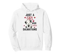 Solo una Chica Que ama a Las Chicas dálmatas Kawaii Perro Sudadera con Capucha