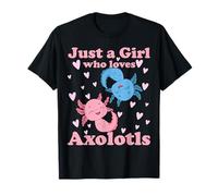 Sólo una Chica Que ama a los Axolotl Axolotl Cute Kawaii Des Camiseta