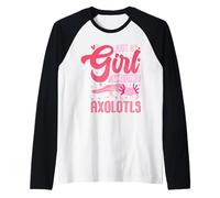 Sólo una Chica Que ama a los Axolotl Axolotl Cute Kawaii Des Camiseta Manga Raglan