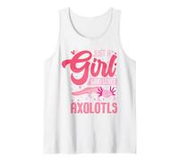 Sólo una Chica Que ama a los Axolotl Axolotl Cute Kawaii Des Camiseta sin Mangas