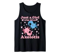Sólo una Chica Que ama a los Axolotl Axolotl Cute Kawaii Des Camiseta sin Mangas