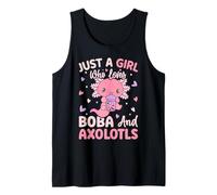 Sólo una Chica Que ama a los Axolotl Axolotl Cute Kawaii Des Camiseta sin Mangas
