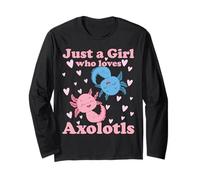 Sólo una Chica Que ama a los Axolotl Axolotl Cute Kawaii Des Manga Larga