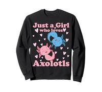 Sólo una Chica Que ama a los Axolotl Axolotl Cute Kawaii Des Sudadera