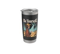Solo una chica que ama a los cerdos de vientre marihuana y los amantes de los libros Vaso térmico de acero inoxidable de doble pared