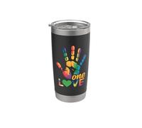 Solo una chica que ama a los cerdos de vientre marihuana y los amantes de los libros Vaso térmico de acero inoxidable de doble pared