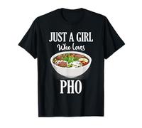 Solo una Chica Que ama a los Fideos vietnamitas Pho Amante de la Comida Camiseta