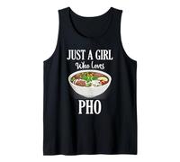 Solo una Chica Que ama a los Fideos vietnamitas Pho Amante de la Comida Camiseta sin Mangas