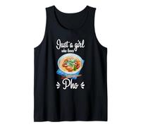 Solo una Chica Que ama a los Fideos vietnamitas Pho Amante de la Comida Camiseta sin Mangas