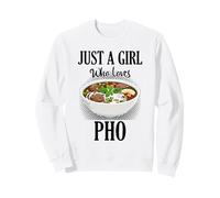 Solo una Chica Que ama a los Fideos vietnamitas Pho Amante de la Comida Sudadera