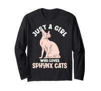 Solo una Chica Que ama a los Gatos Sphynx Manga Larga